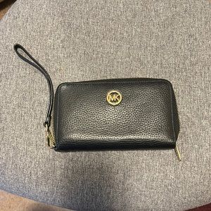 Black Michael Kors Wristlet